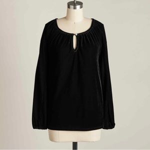 Sundance Isabelle Armor velvet holiday party festive New Year’s Eve Top